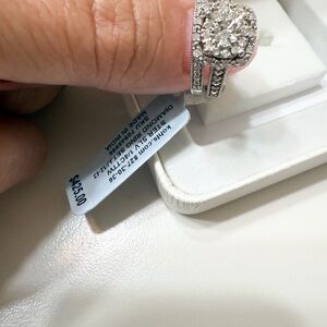 Sterling Silver 1/4ct ring set